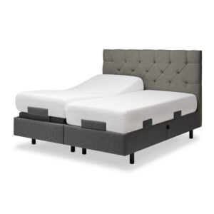 Tempur Box Spring Pro Luxe Ställbar Säng 160×200 Dark Stone