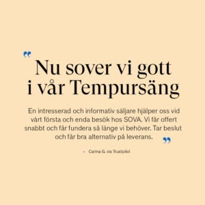 Tempur Sensation ONE Kontinentalsäng 180×200 Natural