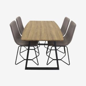 Venture Home – Inca Rektangulär matgrupp – Beige – Matgrupper – Från Homeroom