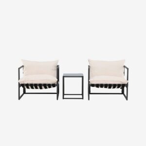 Venture Home – Messina Loungeset – Svart – Loungemöbler – Från Homeroom