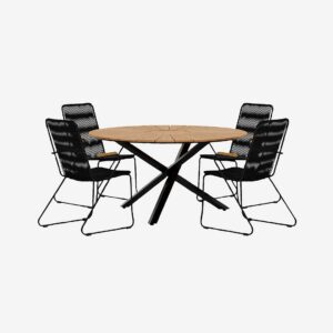 Venture Home – Mexico Matbord med Bois-stol – Svart – Matgrupper – Från Homeroom