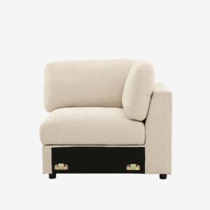 Venture Home – Salerno Hörnsoffa – Beige – Soffor – Från Homeroom