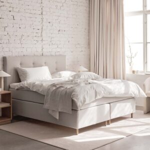 Viking Saga Kontinentalsäng 160×210 Beige