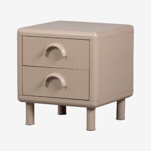 WOOOD – Rune byrå/nattduksbord 2 lådor – Beige – Sängbord – Från Homeroom