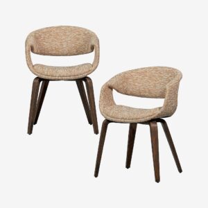 WOOOD – Yossi matstol – set om 2 – Beige – Stolar – Från Homeroom