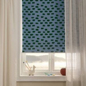 WYANDRA rullgardin – höjd 165 cm Blå/grön