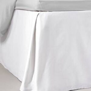 ZACK SATIN sängkappa 60 cm – ekologisk Vit