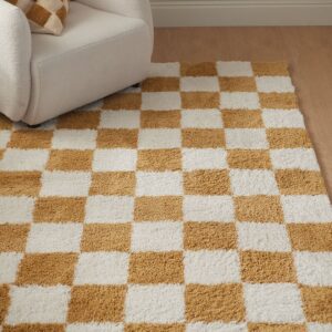 &Home – Ryamatta Lugo Check – Gul – Lugg & ryamattor – Från Homeroom