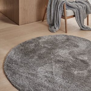 &Home – Ryamatta Lugo Round – Grå – Lugg & ryamattor – Från Homeroom