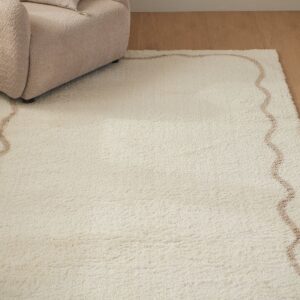 &Home – Ryamatta Lugo Wave – Beige – Lugg & ryamattor – Från Homeroom