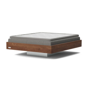 Carpe Diem Beds Hällsö Valnöt Sängram 210x210 Luxury Ljusgrå