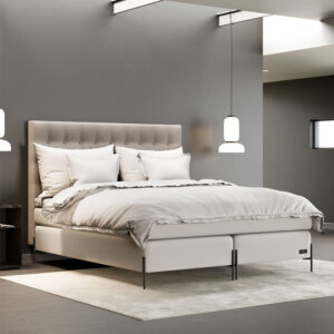 Carpe Diem Beds Härmanö Kontinentalsäng 105x200 Ull / Ljusgrå