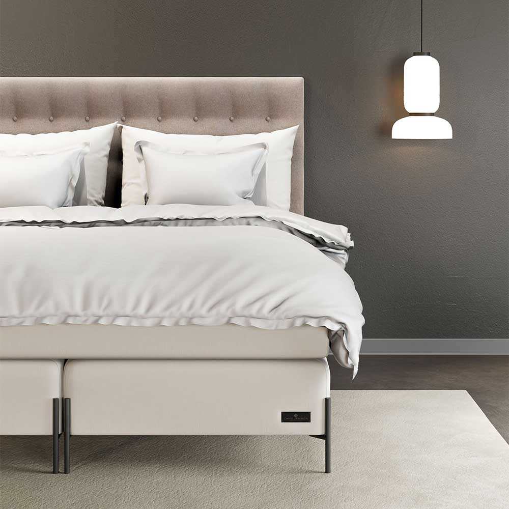 Carpe Diem Beds Härmanö Kontinentalsäng 180x210 Ull / Svart