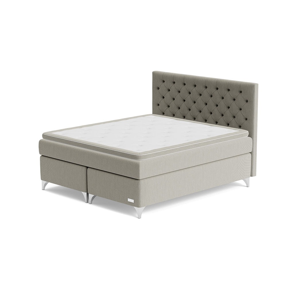 Carpe Diem Beds Skaftö Kontinentalsäng 180x210 Ull / Ljusgrå