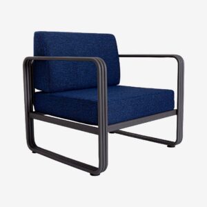 Hanah Home - Trädgårdsfåtölj - Carley - Blå - Loungesoffor - Från Homeroom