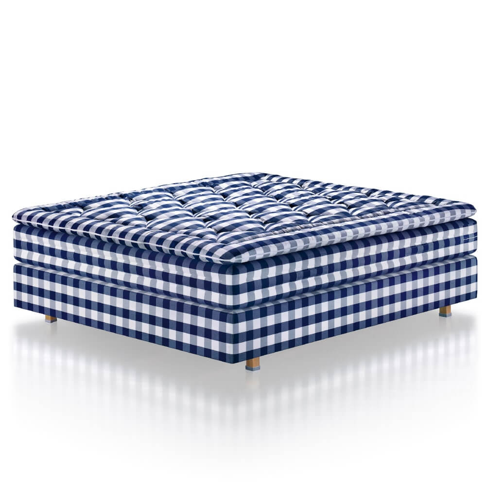 Hästens Herlewing Kontinentalsäng 140x200 Blue Check
