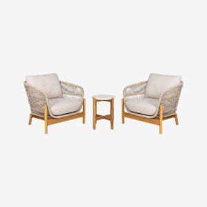 House Nordic - Trädgårdsset Terracina - Brun - Loungemöbler - Från Homeroom