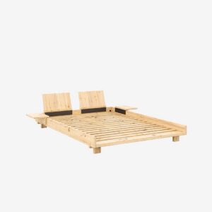 Karup - Social Säng W. 2 Pcs Back Rests And 2 Pcs Side Tables - Gul - Sängar - Från Homeroom