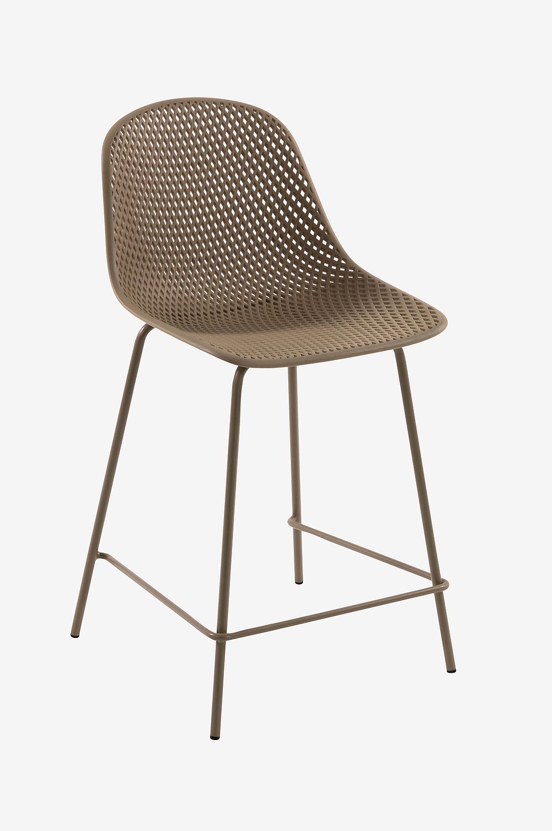 Kave Home - Barstol Quinby sitthöjd 75 cm, 4-pack - Beige - Barstolar & pallar - Från Homeroom