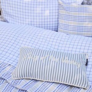 Lexington Check Lyocell/Cotton Oxford Påslakanset 150x210 White