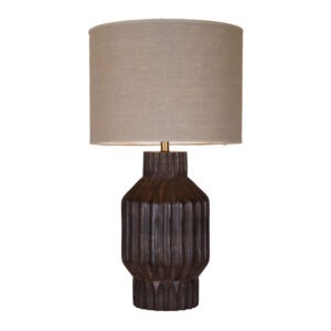 TURI Bordslampa 64cm Mörkbrun