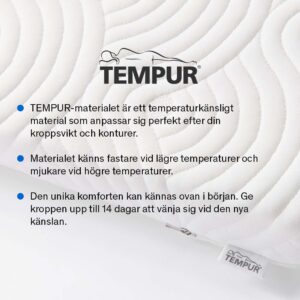 Tempur Pro Plus 8cm Bäddmadrass 105x210