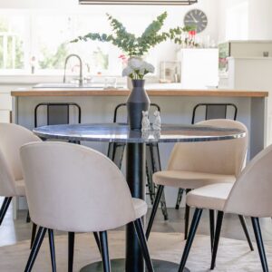 Venture Home - Matgrupp Espolla bord och 4 st Valleta stolar - Natur - Matgrupp 4 personer - Från Homeroom