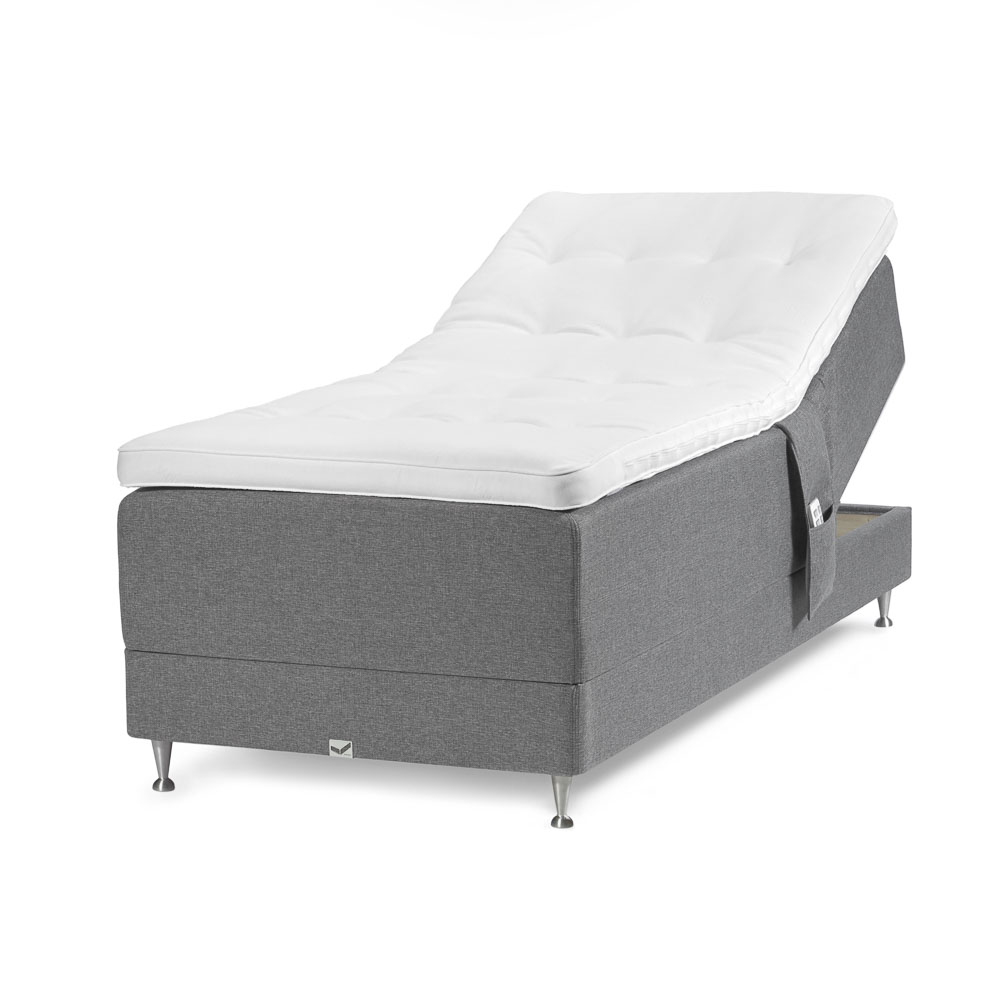 Viking Ekerö DuoFlex Ställbar Säng 105x200 Graphite